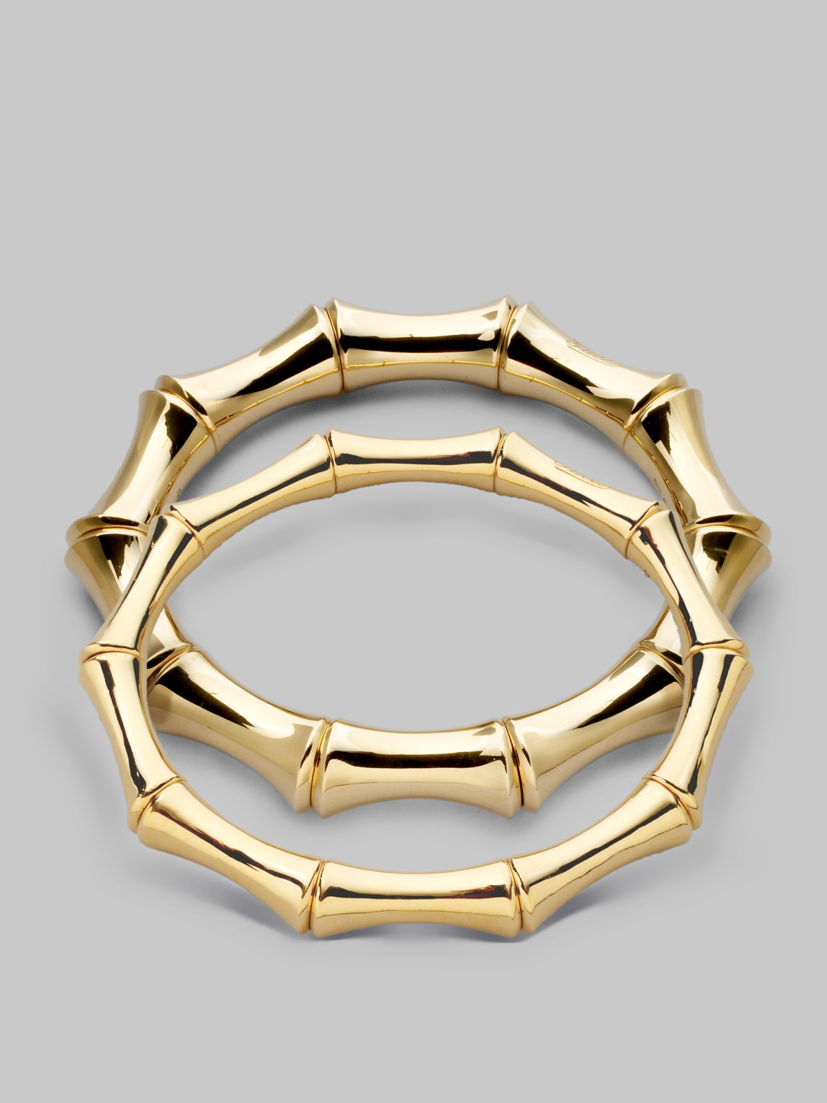 Gucci 18k Yellow Gold Large Bamboo Bracelet in Gold | Lyst
