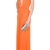 Issa Plunge Front Gown in Orange - Lyst