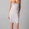 Just Cavalli Bustier Dress in Gray (grey) - Lyst