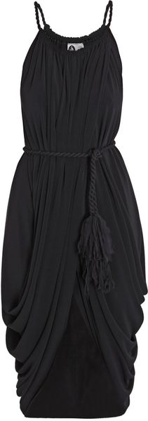  Techno Jersey Drape Dress 