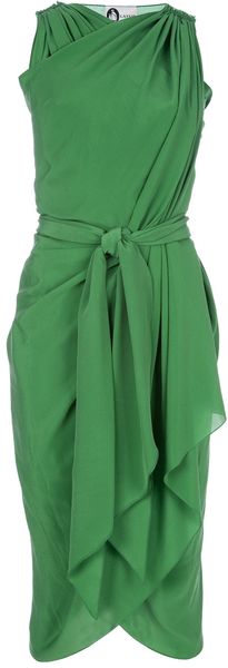 Lanvin Silk Dress - Lyst