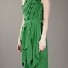 Lanvin Silk Dress in Green - Lyst