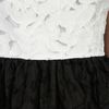 Oscar De La Renta Patchwork Dress in Black (white) - Lyst