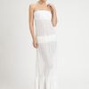 Ralph Lauren Blue Label Crocheted Bandeau Maxi Dress in White - Lyst