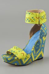 Theodora & Callum Mustique Platform Wedge Sandals
