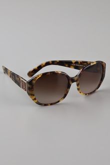 Tory Burch Round Side Detail Sunglasses - Lyst