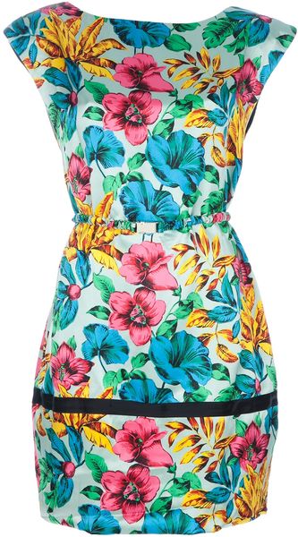 Marc By Marc Jacobs Printed Silk Dress - Lyst