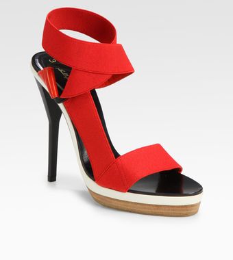  Kiara Elastic Criss-Cross Sandals 