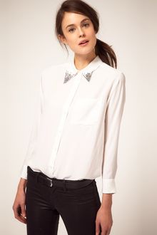 Equipment Shirt Daddy One Pocket Loose Fit Jewel Tip Collar - Lyst