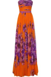 Giambattista Valli Floral-print Silk-chiffon Gown - Lyst