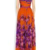 Giambattista Valli Floralprint Silkchiffon Gown in Orange (floral) - Lyst