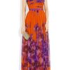 Giambattista Valli Floralprint Silkchiffon Gown in Orange (floral) - Lyst