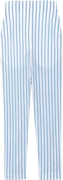 The Row Seedun Striped Cotton Cropped Pants - Lyst