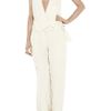 Alexander Wang SatinTwill Overall Jumpsuit in Beige - Lyst