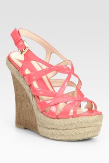 Boutique 9 Strappy Leather Espadrille Wedge Sandals - Lyst