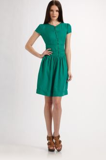 Burberry Brit Silk Twill Dress - Lyst