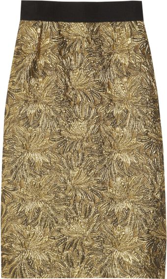 Dolce & Gabbana Jacquard and Tweed Skirt - Lyst