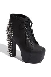 Jeffrey Campbell Spike Lace-up Bootie - Lyst