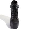 Jeffrey Campbell Spike Laceup Bootie in Black (black studded leather) - Lyst