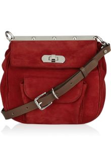 Marni Suede and Leather Shoulder Bag - Lyst
