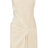 Thakoon Draped Silkcrepe Dress in Beige - Lyst