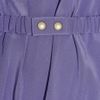 Lanvin Belted Silkcrepe Dress in Purple (violet) - Lyst