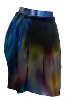 Matthew Williamson Rolled Frill Pleated Skirt - Lyst