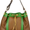 Meredith Wendell Tasseled Drawstring Leather Shoulder Bag in Brown - Lyst