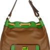 Meredith Wendell Tasseled Drawstring Leather Shoulder Bag in Brown - Lyst