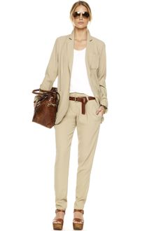 Michael Kors Pleated Tapered Pants - Lyst