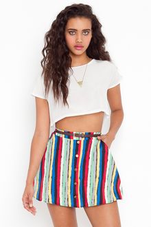Nasty Gal Sedona Striped Skirt - Lyst