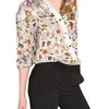 Proenza Schouler Printed Silk Chiffon Shirt in Multicolor (white) - Lyst