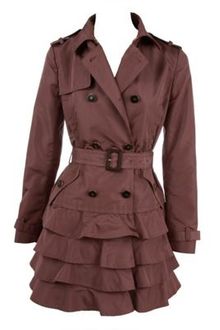 Valentino Tiered Hem Trench Coat - Lyst