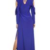 Vionnet Cut Off Crepe De Chine Long Dress in Blue - Lyst