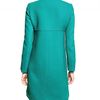 Alberta Ferretti Wool Crepe Coat in Blue (turquoise) - Lyst