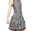Alexander Mcqueen Viscose Silk Jacquard Knit Dress in Gray (black) - Lyst