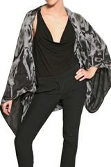 Alexander McQueen Printed Silk Georgette Sweater