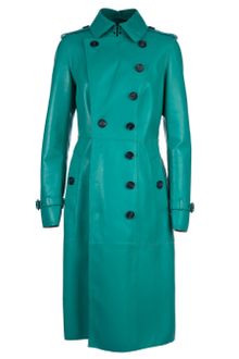 Burberry Prorsum Leather Trenchcoat - Lyst
