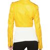 Burberry Holmbridge Nappa Short Leather Jacket in Yellow - Lyst