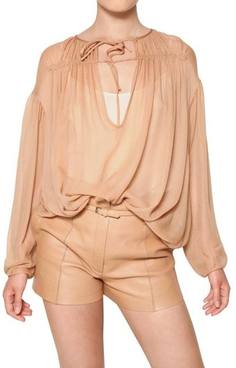  Crepe On Silk Georgette Shirt 