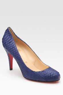 Christian Louboutin Ron Ron Watersnake Pumps - Lyst