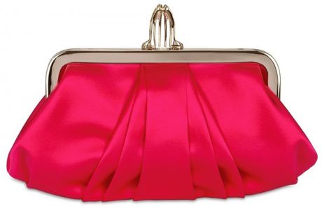 Christian Louboutin Mini Loubi Lula Silk Clutch in Purple (fuchsia) - Lyst