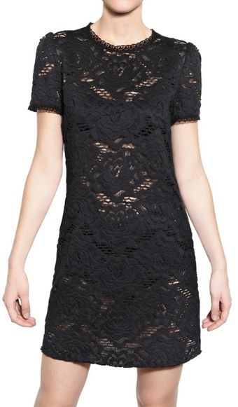 Dolce & Gabbana Cotton Lace Dress - Lyst