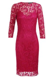 Dolce & Gabbana Floral Lace Dress - Lyst