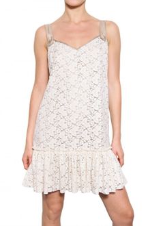Dolce & Gabbana Cotton Lace Dress - Lyst