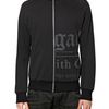 John Galliano Micro Studded Fleece Zipped Sweatshirt in Black for Men - Lyst