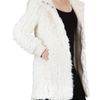 John Galliano Hooded Faux Fur Coat in White - Lyst