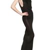 Gareth Pugh Draped Viscose Jersey Long Dress in Black - Lyst