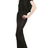 Gareth Pugh Draped Viscose Jersey Long Dress in Black - Lyst