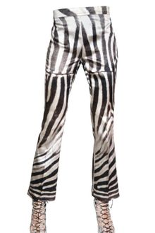 Giambattista Valli Zebra Print Cotton Silk Mikado Trousers - Lyst